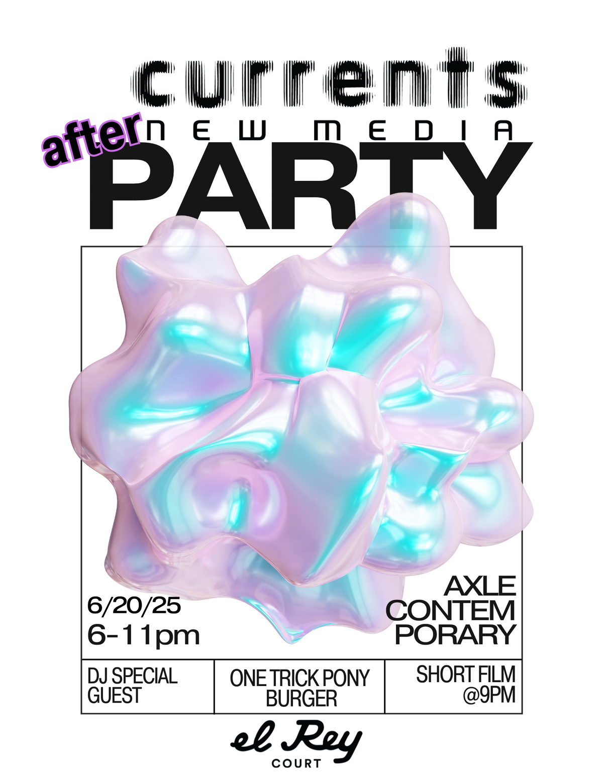 Gray and Black Modern Minimal Illustration Holo Party Flyer.png