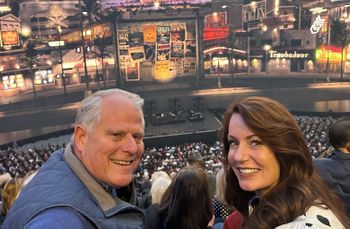 Randy and Julie Rhodes enjoy an Eagles concert