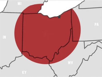 Ohio Concrete Service Areas