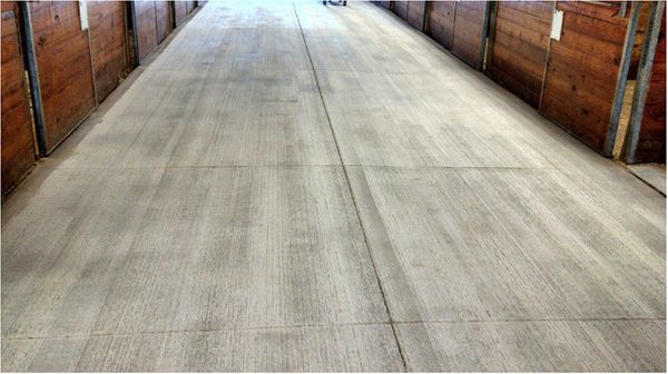 Concrete Safety Grooving With Concrete Hardener