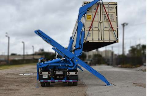 Image of Swinglift Truck Moving Conex Box