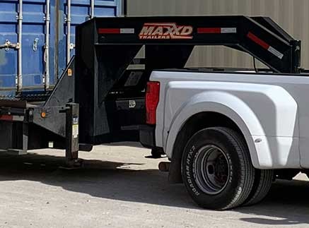 hotshot trailer with container