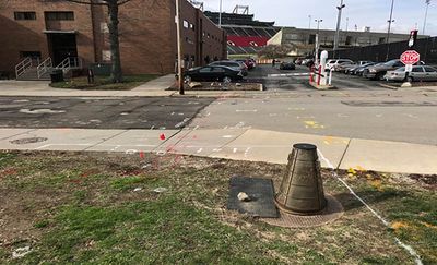Utilities located on site GPRS-Locates-Utilities-Vault-Tunnel-at-Youngstown-State-University.jpg