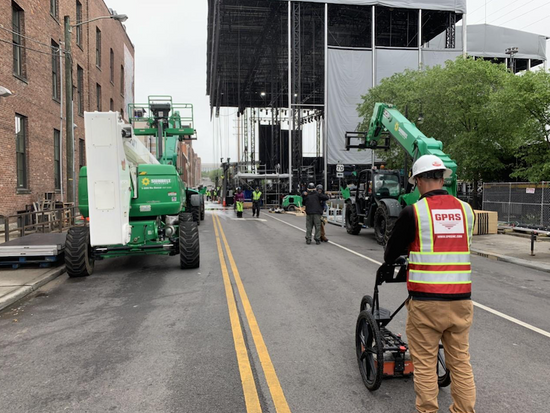 privet locating at NFL draft 