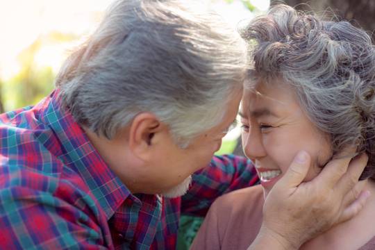 Image of couple smiling at each other