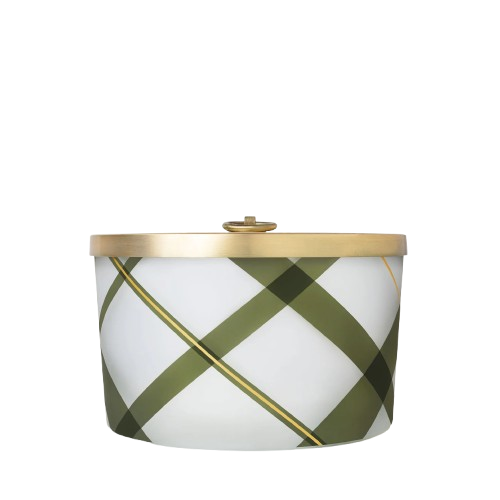 Frosted Plaid 3-Wick Candle