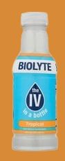 This Tropical flavor offers a smooth blend of sweet, tropical fruits. Includes hints of pineapple, coconut, and mango. Tropical BIOLYTE