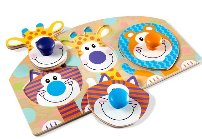 Safari Jumbo Peg Puzzle - 3 Pieces