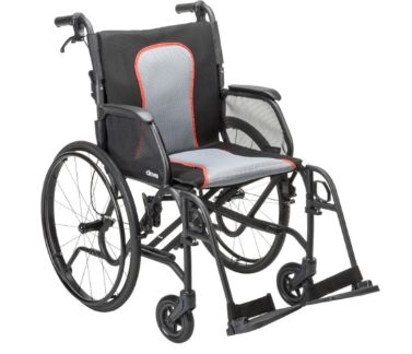 Ultralight magnesium alloy frame weighs just 13.3 lbs. (excluding rear wheels, 19 lbs. with rear wheels) AeroFly™ Ultra-Lite Wheelchair