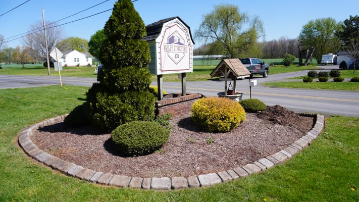 Commercial Stamped Concrete Landscape Curbing – Valley Structures, Dayton VA