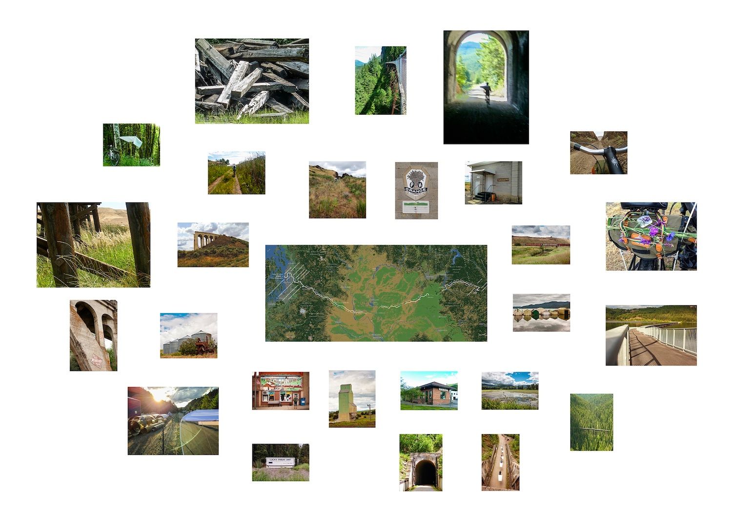 Mosaic of Ride 1 ground images