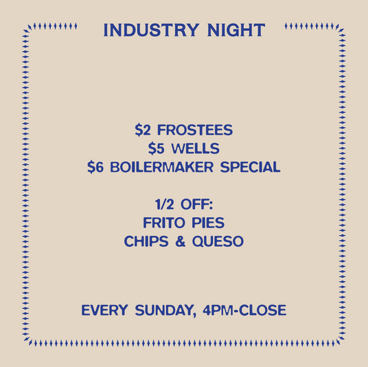 Industry Night at The Saloon