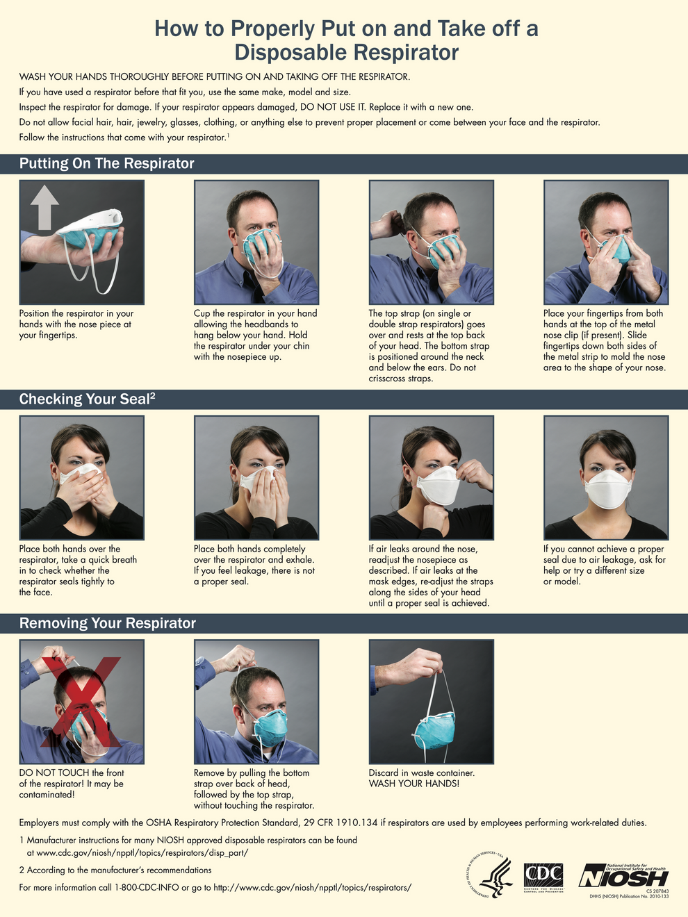 N95 Mask Wearing Instructions