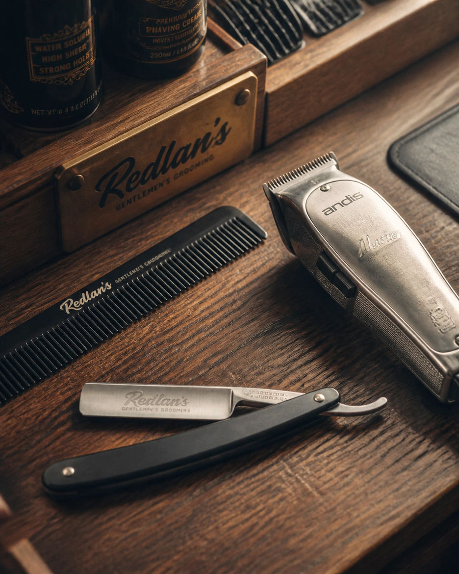 Professional grooming tools at Eagle Idaho barbershop