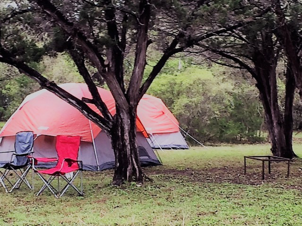 Camping near San Antonio, Texas