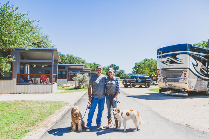 Jim & Courtney Trent canyon lake cabins for rent