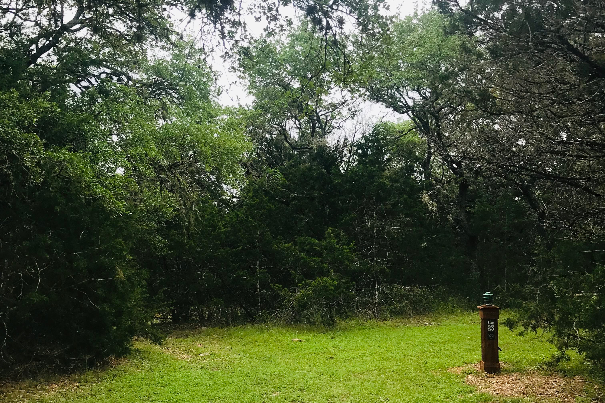 Future tipi location with power and water for tent camping Primitive power and water site