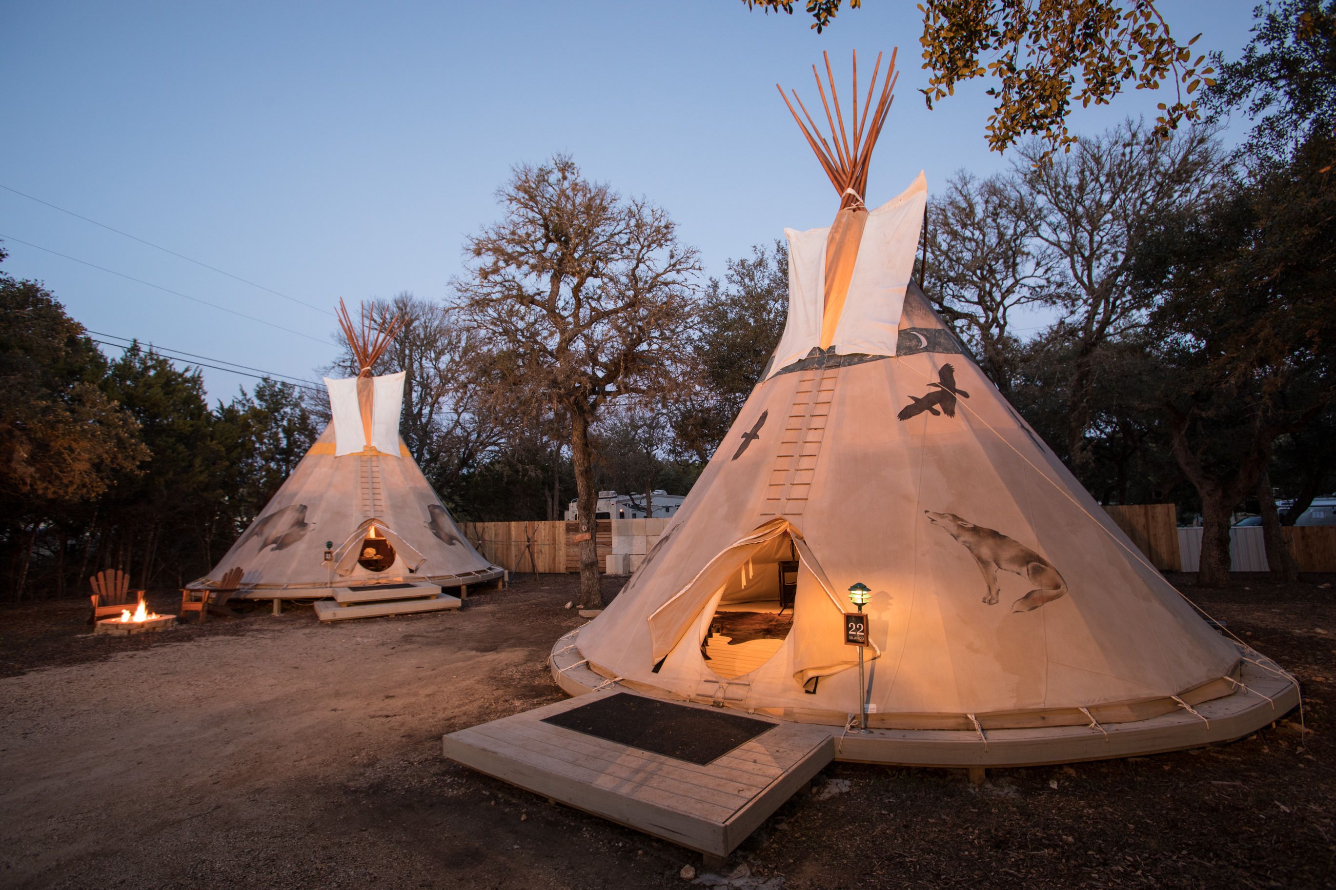 Luxury Glamping Tipi in Canyon Lake, TX Tipi and Yurt Rental Texas Hill Country