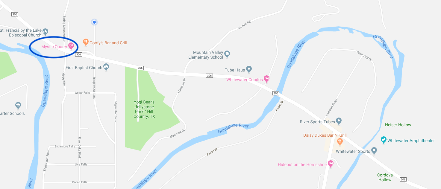 Google Map of the Mystic Quarry