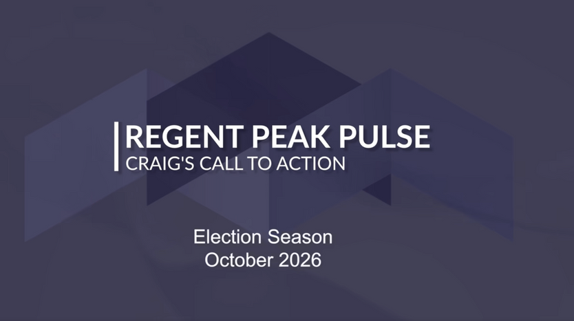 In this month's Regent Peak Pulse, Craig Robson looks at the impact Election Season has on the stock market and the housing market. Election Season Impact on Stock Market
