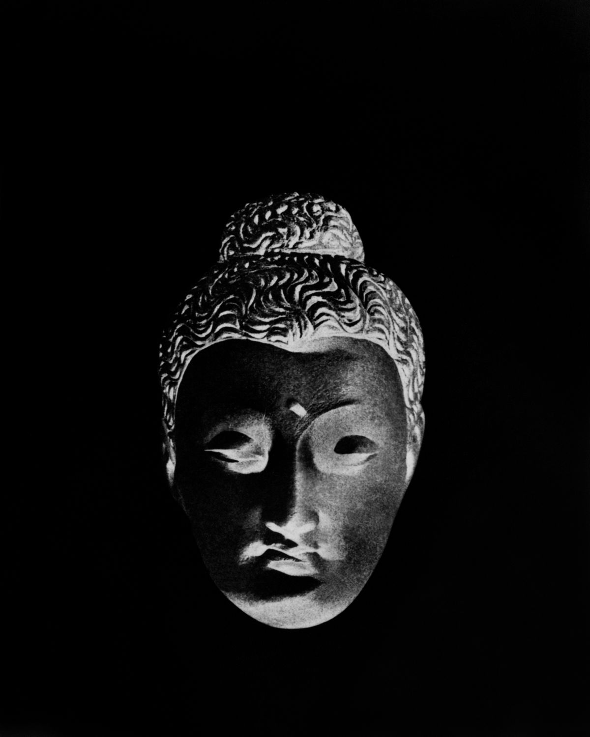 Gandharan Buhddas, 2010, Black and White Abstract Photography, Shirine Gill