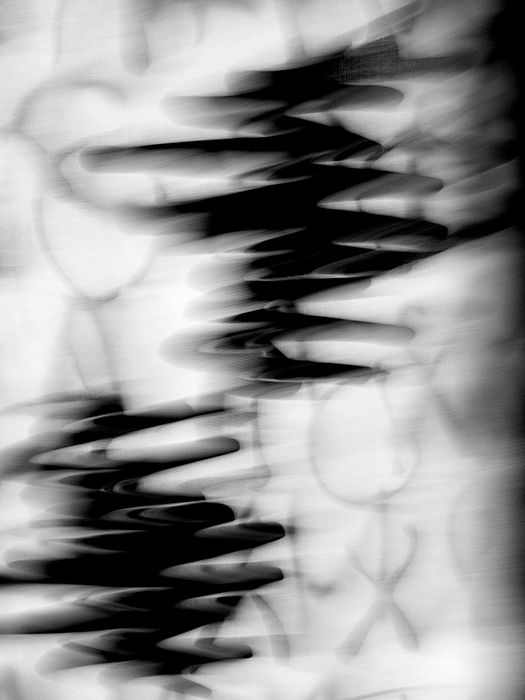 Untitled, M. Doodles 1, 2014, Black and White Abstract Photography, Shirine Gill