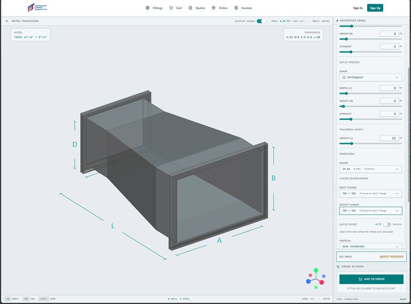 Sheet Metal Fitting Fabrication