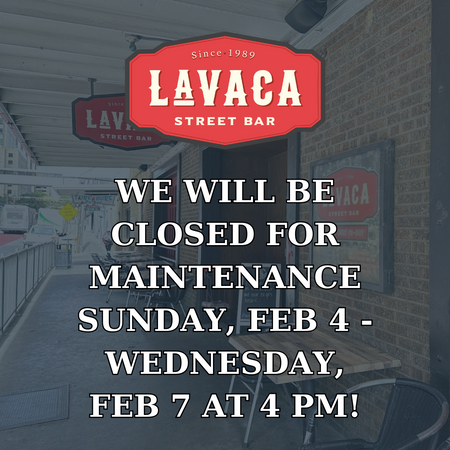 We will be closed for maintenance sunday, feb 4 - wednesday, feb 7 at 4 pm!.png