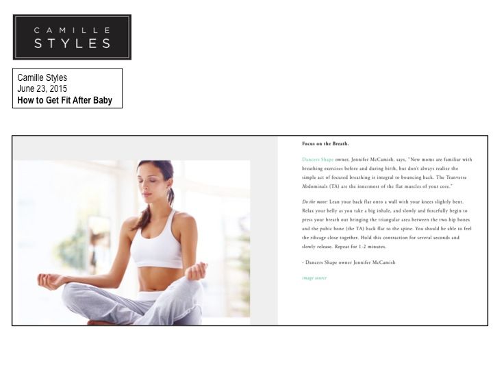 Camille Styles, June 23, 2015 - Shape Method- Pilates, Barre, Yoga