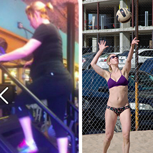 Melanie - Client Results of Pre and Post Natal Fitness Melanie Before and after