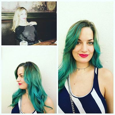 Teal Green Ombre