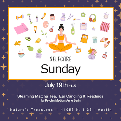 Selfcare Sunday Natures Treasures July 2026 Ad - 92 dpi -500X500px.png