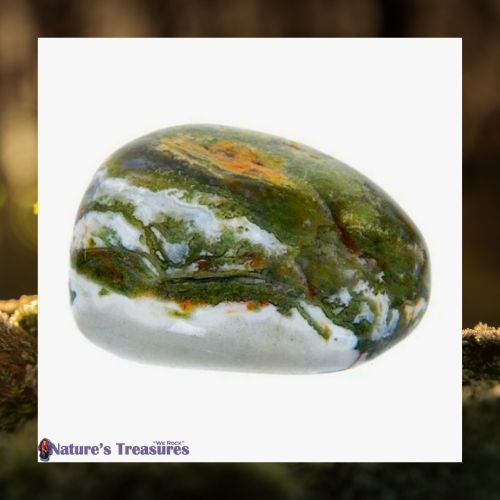 Moss Agate Massage Stone
