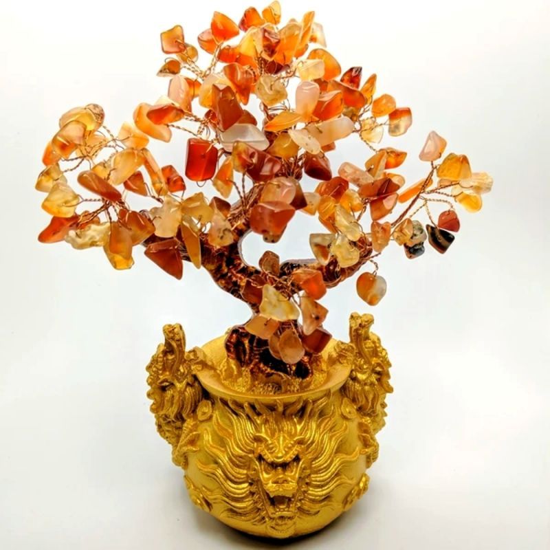 Carnelian Feng Shui Gemstone Tree 