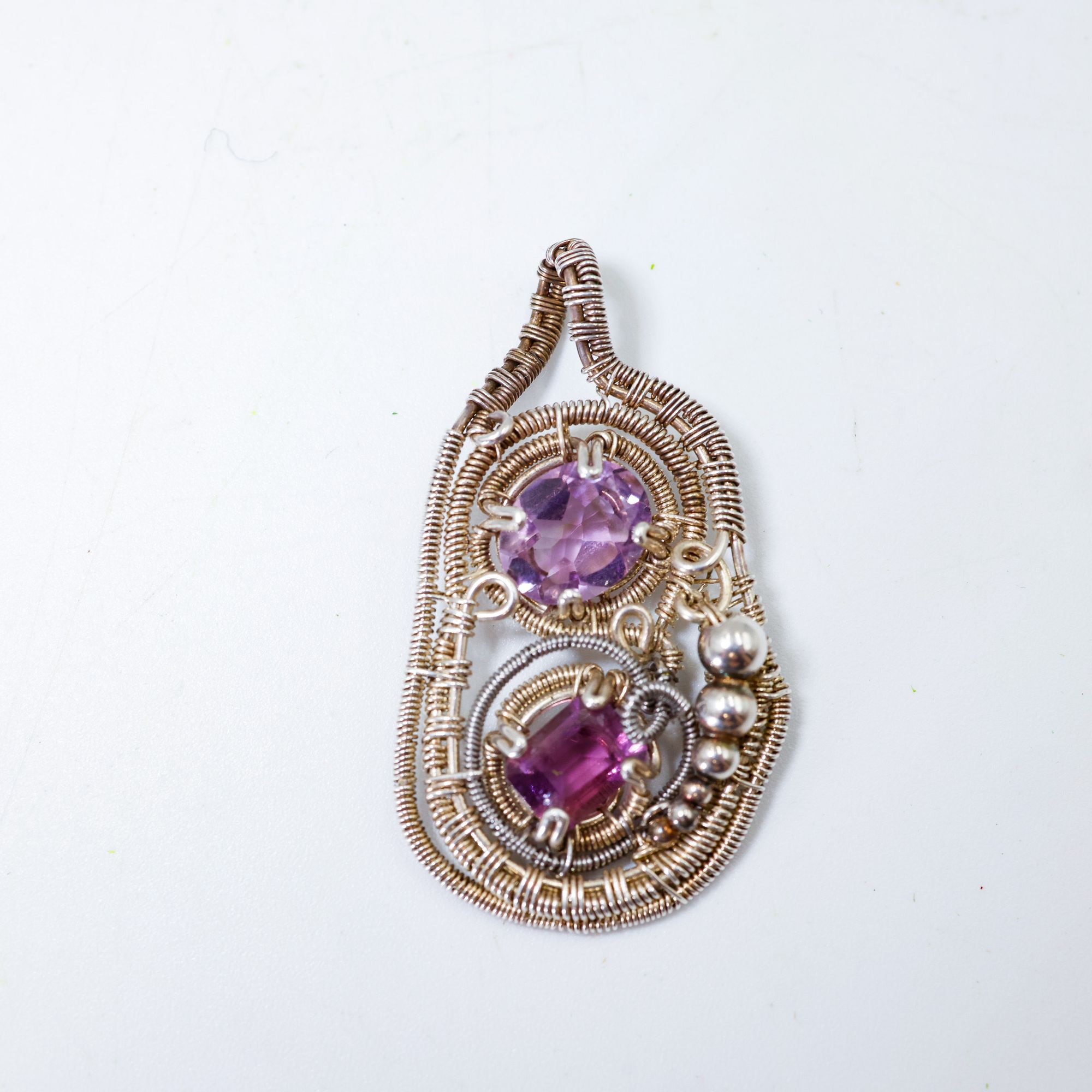 Trunk show 2026- Mixed Metal Wire Wrapped Pendant.jpg