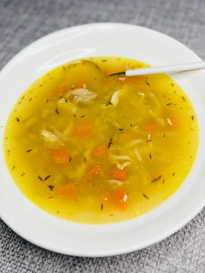 Chicken Vegetable Soup, Carrots, Celery, Onion, Chicken Stock, Chicken Broth,  Thyme, Hanukkah, Rosh Hashanah, Rotisserie Chicken, Jewish