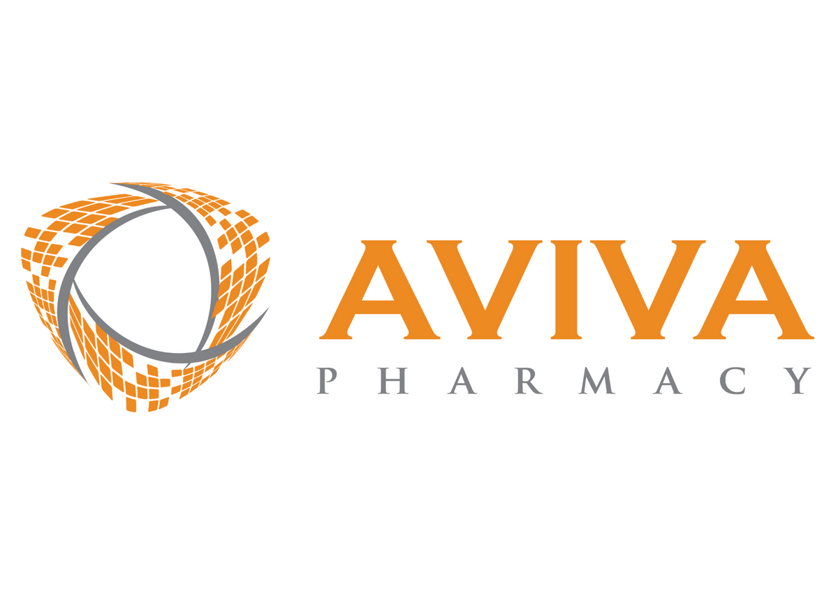 Aviva Logo Grey White Background