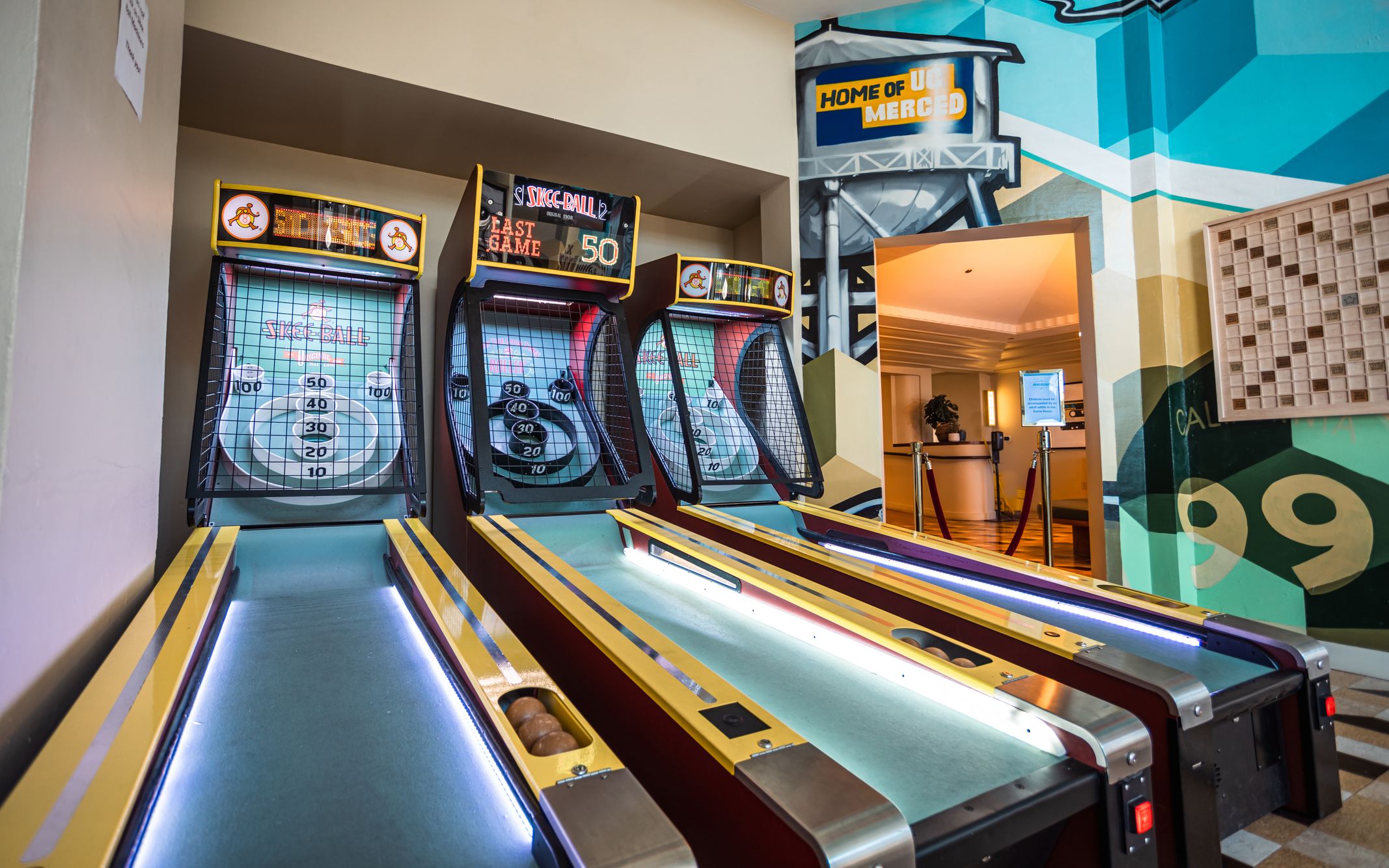 Skeeball at Mainzer near El Capitan Hotel in Merced California