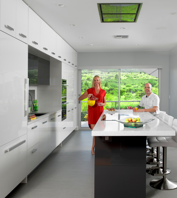 Maui Commercial Photographers documents a modern kitchen design in Maui. maui modern kitchen design