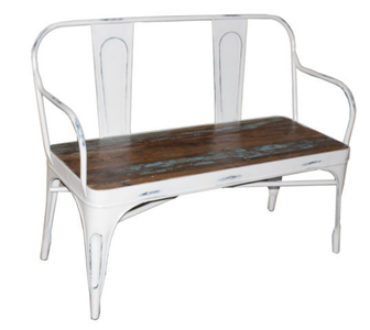 McLaren's Antiques & Interiors - Tolix 2 Seater French Bench