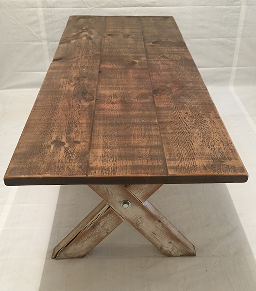 X frame deals farmhouse table