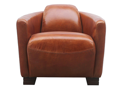 McLaren's Antiques & Interiors - Leather Rocket Chair