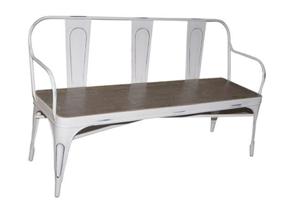 McLaren's Antiques & Interiors - Tolix 3 Seater Industrial Bench