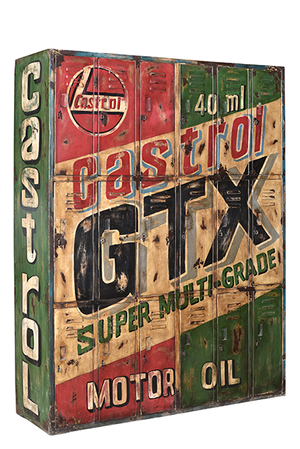 castrol gtx cabinet vintage cabinet