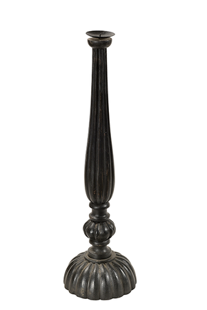 McLaren's Antiques & Interiors - Wood Iron Candlestick