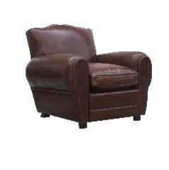 McLaren's Antiques & Interiors - Leather  Lounge Brown