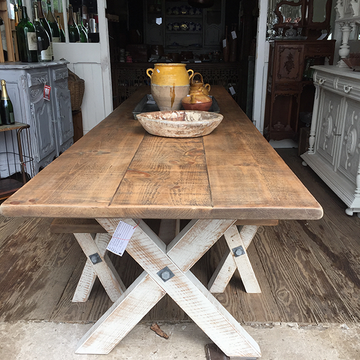 rustic farmhouse table