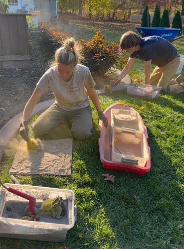 Hand-Finishing Border Magic Concrete Edging – Harrisonburg VA