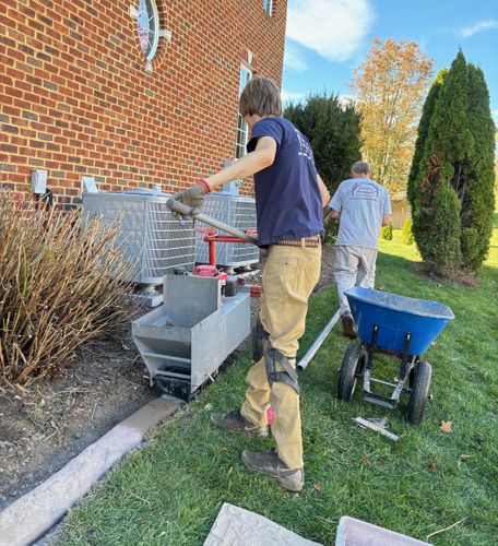Owners Installing Border Magic Concrete Edging – Harrisonburg VA