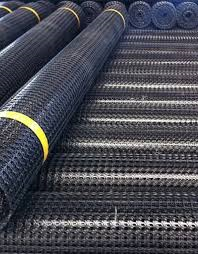 Geogrids are commonly made of polymer materials.